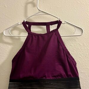 Elegant Purple Halter Bra